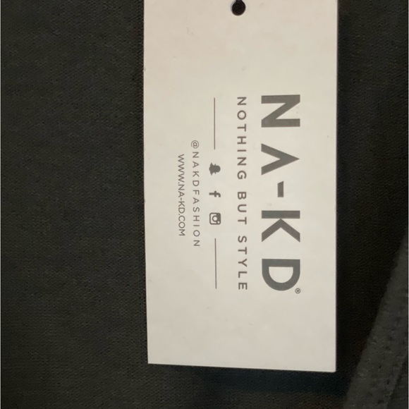 NWT! NA-KD knitted mini dress black S small wrap soft holiday occasion - Picture 5 of 9